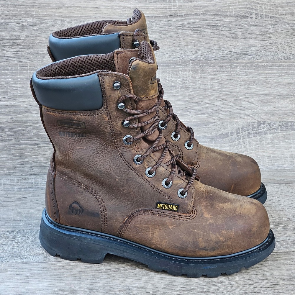 Wolverine I-90 EPX Met Guard Waterproof Work Boots Brown W05680 Mens 6.5 M
